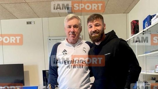 De la Steaua la Real Madrid! :) Vali Bărbulescu a fost în vizită la Carlo Ancelotti: ”Vorbea cu noi de parcă eram prieteni”