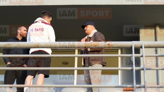 Apariție surpriză la amicalul Rapidului. Patronul Dan Șucu a închiriat un avion privat pentru a asista la meciul giuleștenilor