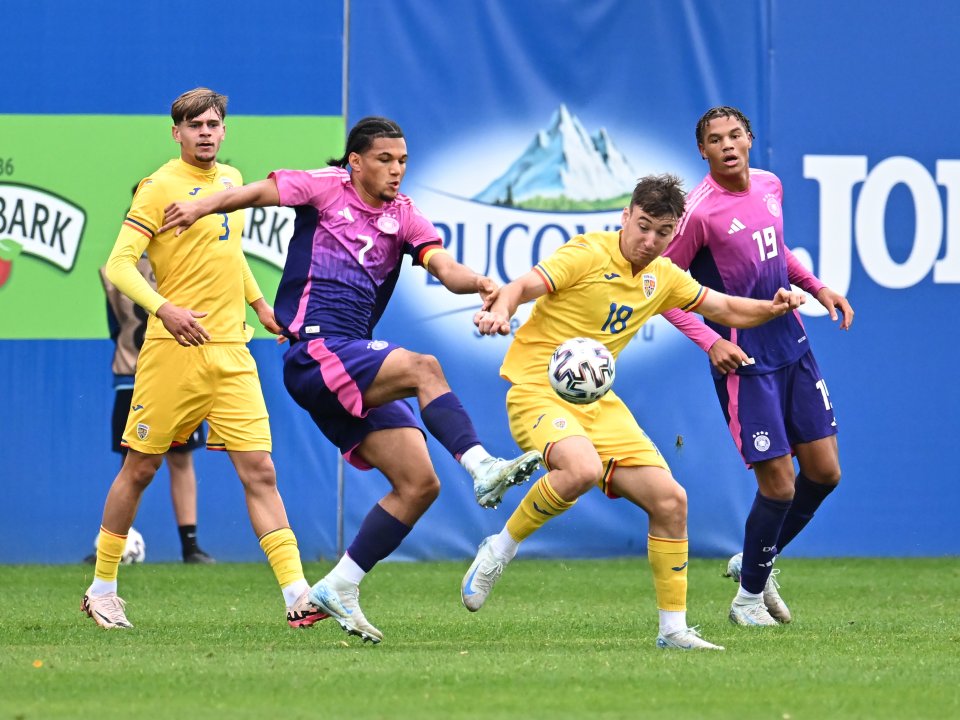 Romania U19 a câștigat împotriva Germaniei U19, scor 2-0