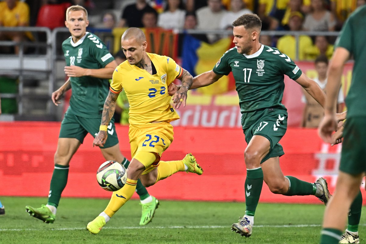 Mitriță a înscris golul de 3-1 împotriva Lituaniei, în meicul disputata luna trecută, la București