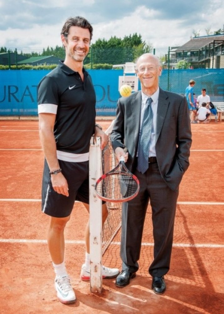 Patrick Mouratoglou, alături de tatăl său, Pâris