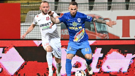 Fotbalistul lui Hermannstadt și-a ieșit din minți la duelul cu Buzău! De ce l-a eliminat direct arbitrul
