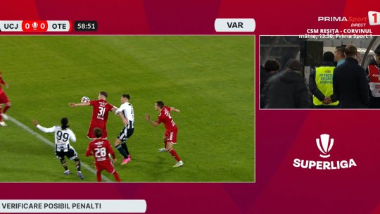 A fost sau nu penalty? Chivulete a dictat lovitură de la 11 metri după intervenția VAR