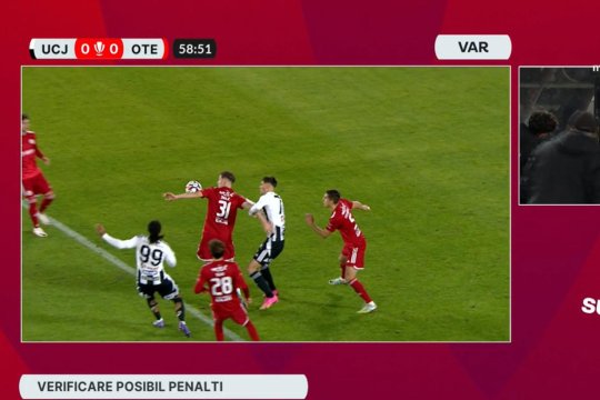 A fost sau nu penalty? Chivulete a dictat lovitură de la 11 metri după intervenția VAR