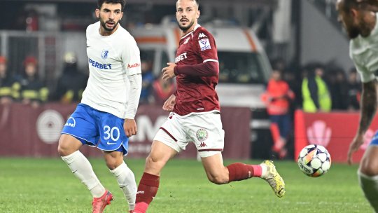 Rapid a pierdut un om important pentru derby-ul cu FCSB! Fotbalistul a fost eliminat în minutul 90 al meciului cu Farul