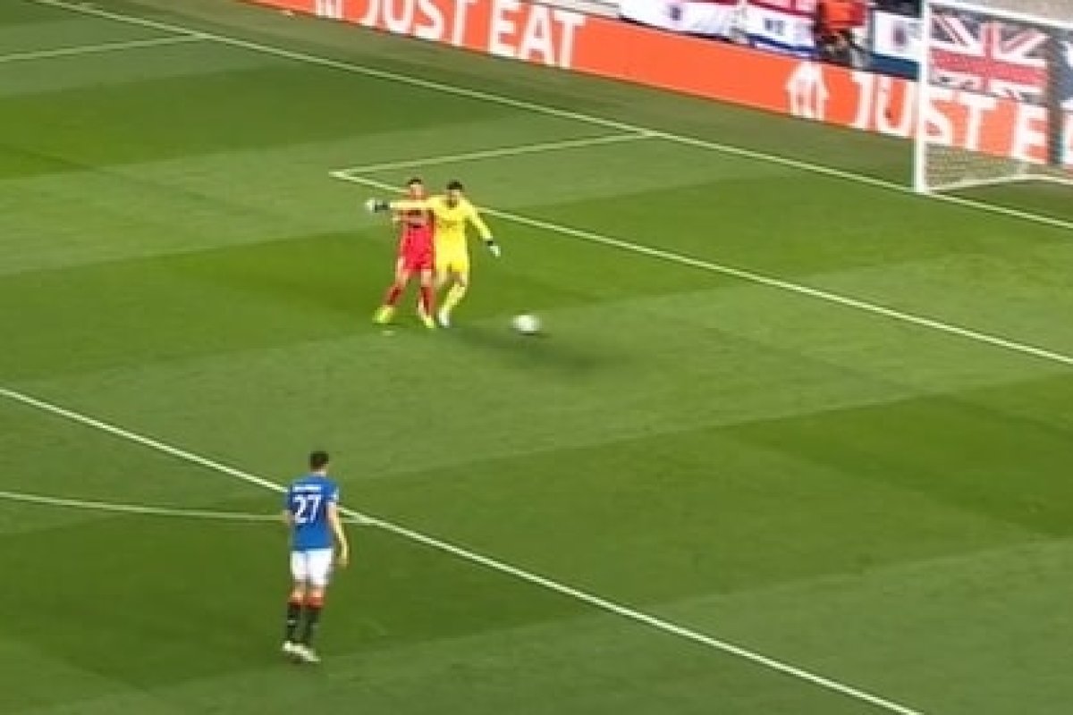 Gol anulat pentru FCSB în partida cu Rangers