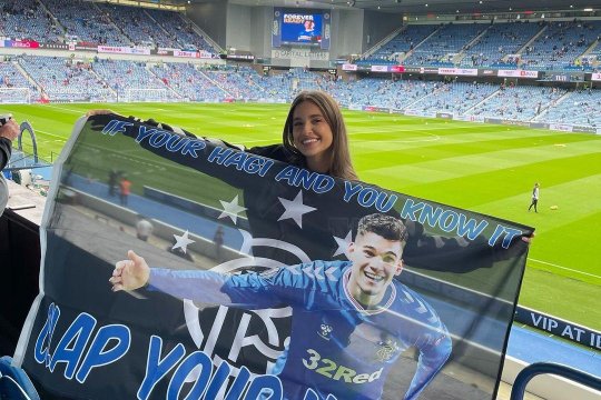 Ce a putut să posteze soția lui Ianis Hagi după Rangers - FCSB 4-0. A șters imediat mesajul