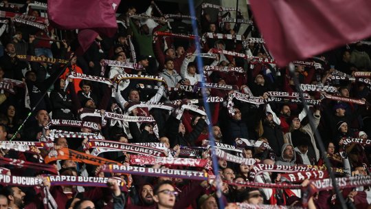 Au început ironiile înainte de FCSB - Rapid. Ce au afișat suporterii giuleșteni la Arena Națională