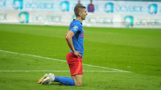 Florin Tănase a cerut penalty după un duel cu Boupendza. Istvan Kovacs a luat decizia imediat