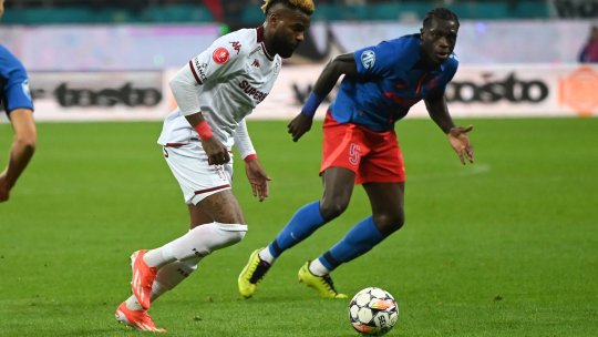 Aaron Boupendza, după derby-ul FCSB - Rapid 0-0: "Ne-a pregătit foarte bine"