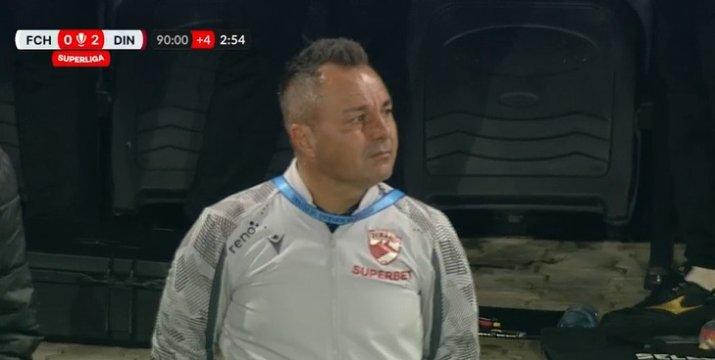 Florentin Petre, în lacrimi la meciul lui Dinamo cu Hermannstadt