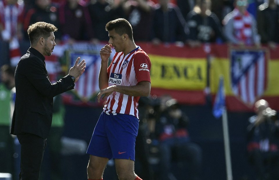 Diego Simeone și Rodri, pe vremea când colaborau la Atletico