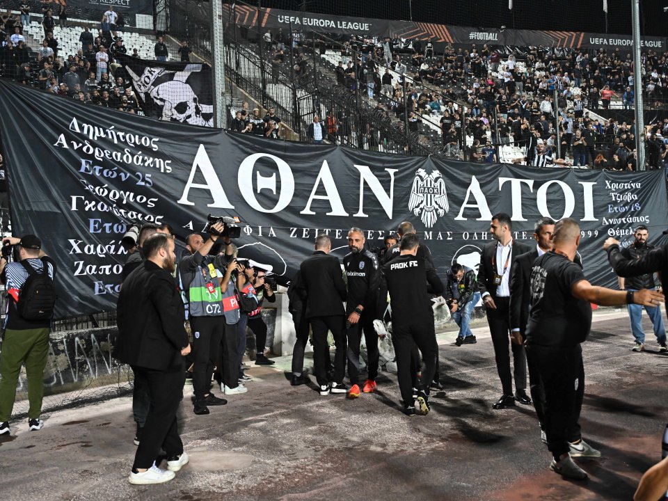 Incidente în tribune la PAOK - FCSB