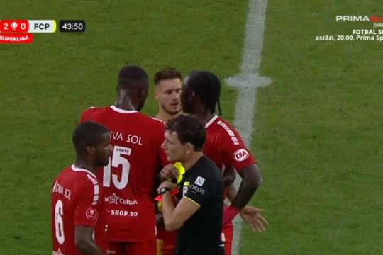 Fotbalistul UTA-ei, eliminat pentru un gest prostesc! Ce a putut să facă împotriva Petrolului