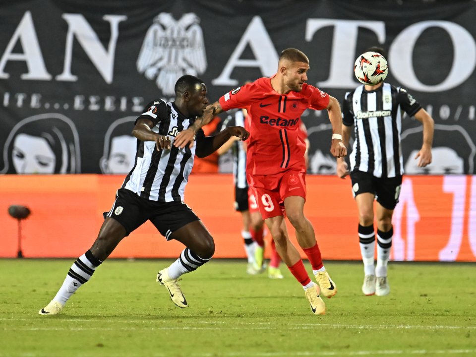 Daniel Bîrligea a marcat două goluri pentru FCSB, ambele în Europa League