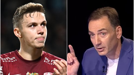 Radu Naum l-a ironizat  pe Louis Munteanu în direct! Ce a putut să spună jurnalistul despre atacantul de la CFR Cluj
