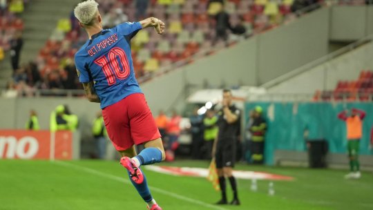 Tavi Popescu, gol superb în FCSB - Gloria Buzău. Cui i-a dedicat reușita