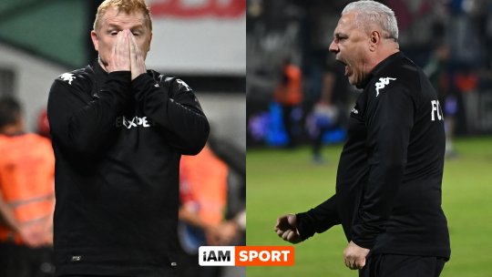 Marius Șumudică vs Neil Lennon. Cum arată bilanțul Rapidului în mandatele celor doi antrenori. Ambii au stat șase meciuri pe banca tehnică în acest sezon