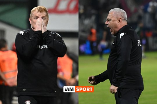 Marius Șumudică vs Neil Lennon. Cum arată bilanțul Rapidului în mandatele celor doi antrenori. Ambii au stat șase meciuri pe banca tehnică în acest sezon