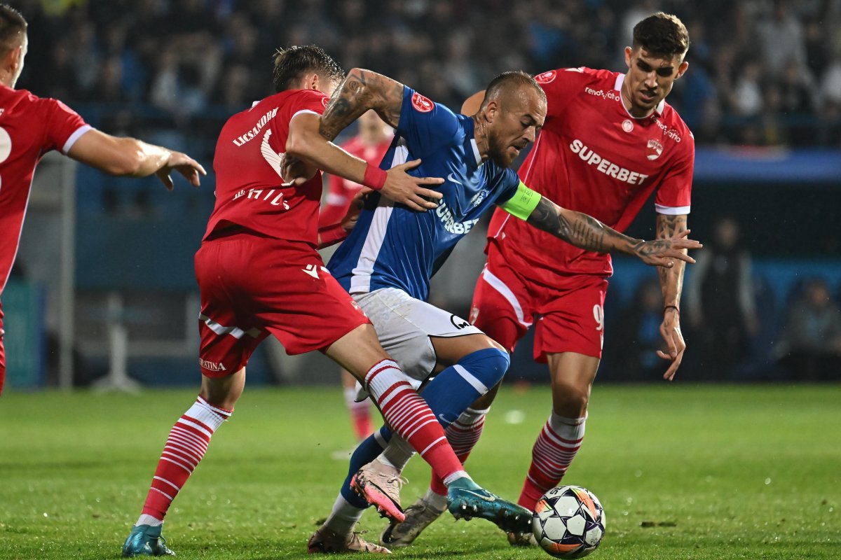 Jucătorii lui Dinamo la partida cu Farul