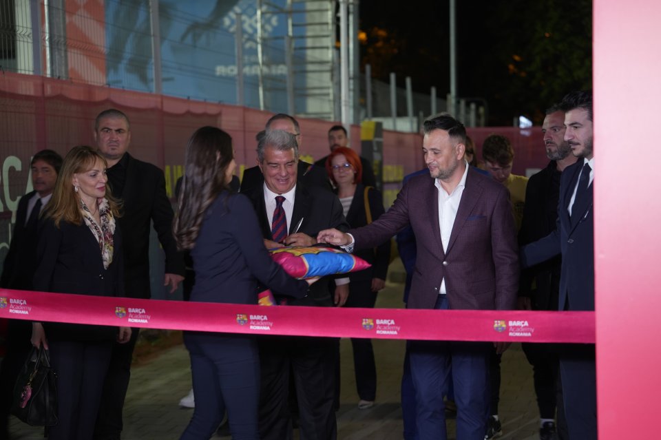 Joan Laporta, prezent la București, luni, 8 octombrie, la inaugurarea academiei FC Barcelona în România