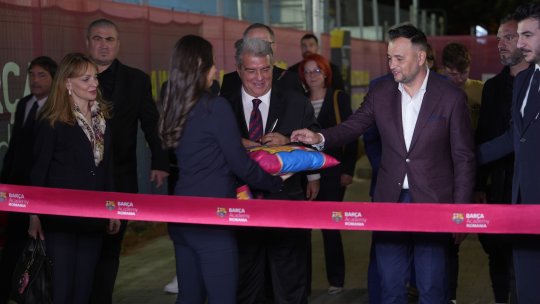Joan Laporta a inaugurat academia FC Barcelona din România: "Copiii vor învăța stilul La Masia"