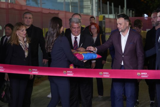 Joan Laporta a inaugurat academia FC Barcelona din România: "Copiii vor învăța stilul La Masia"