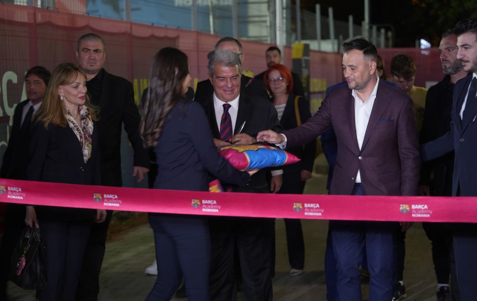 Joan Laporta, prezent la București, luni, 8 octombrie, la inaugurarea academiei FC Barcelona în România