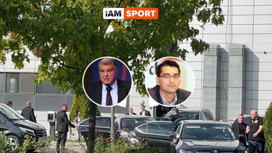 Președintele Barcelonei, în vizită la FRF. Cum l-a întâmpinat Răzvan Burleanu