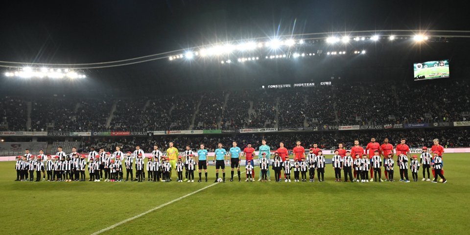 U Cluj - FCSB, meci din etapa a 16-a din SuperLiga