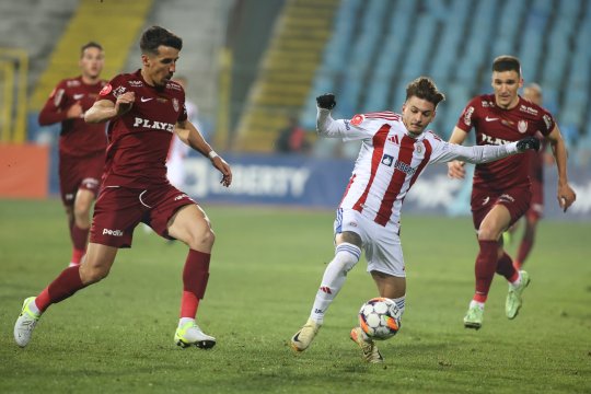 Oțelul Galați - CFR Cluj 0-1. Dan Petrescu îl bate pe Dorinel într-un meci fără istoric