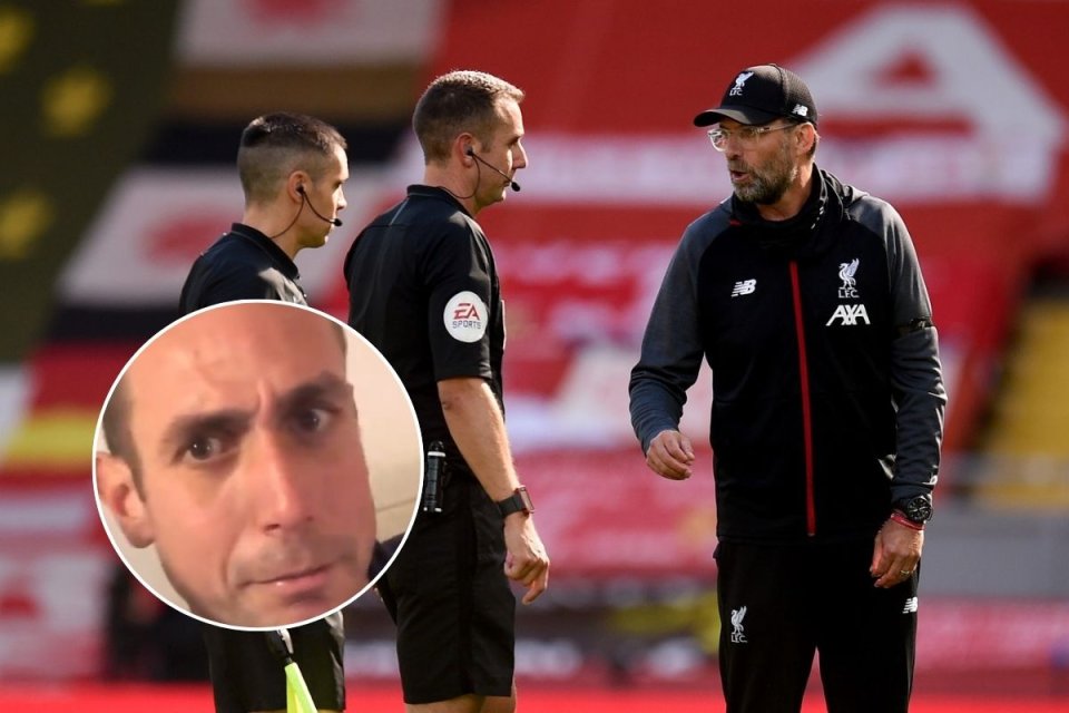 David Coote (medalion), filmat într-o tiradă împotriva lui Liverpool și a lui Jurgen Klopp