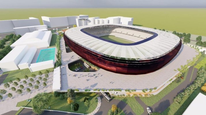 Proiecție a noului stadion Dinamo