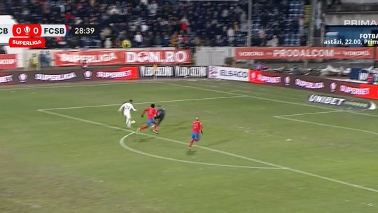 Nu una, ci două ratări rarisime în FC Botoșani - FCSB! Nu au putut marca cu poarta goală