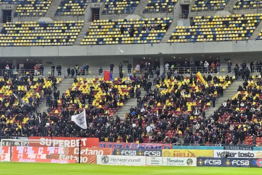 Audiență scăzută la FCSB - Unirea Slobozia. Câți suporteri au venit pe Arena Națională să vadă duelul din SuperLiga