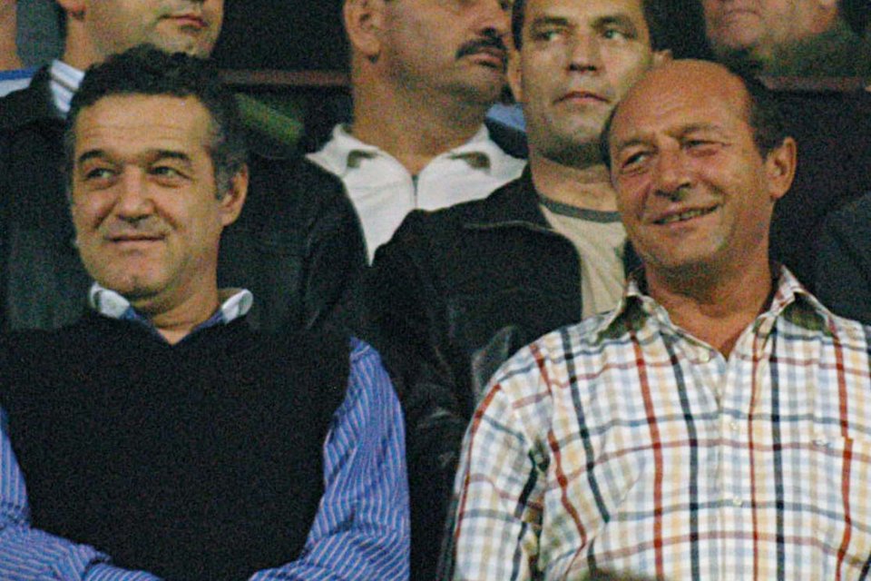 RAPID-STEAUA BUCURESTI 0-0 LIGA 1 (23.10.2005), Gigi Becali,Traian Basescu,George Copos.