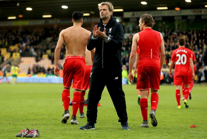 23 ianuarie 2016. În timp ce Liverpool negocia cu Șahtior, Klopp savura o victorie la Norwich