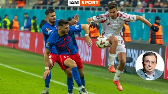 ”FCSB, de partea cealaltă a miezului nopții”. Marius Mitran, verdict după meciul cu Olympiacos: ”Parcursul în Europa League e mai aproape de fotbalul mare decât cel al României de astă vară, la EURO”