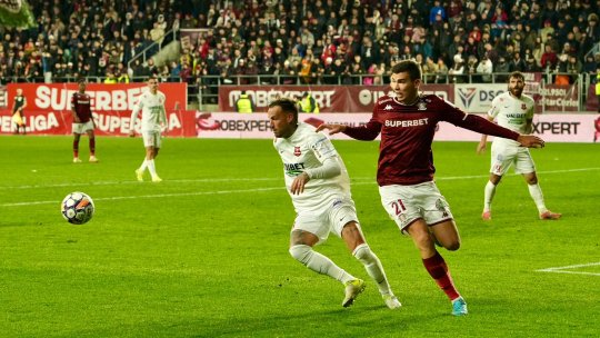 Rapid - Hermannstadt 1-0. Victorie cu emoții pentru giuleșteni, care au evoluat jumătate de oră în superioritate numerică