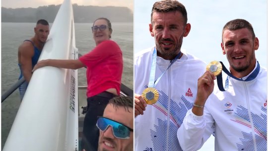 Moment de cumpănă pe lacul Snagov pentru campionii olimpici Enache și Cornea: “S-a făcut perete alb de furtună. Îmi venea să plâng de frică!”