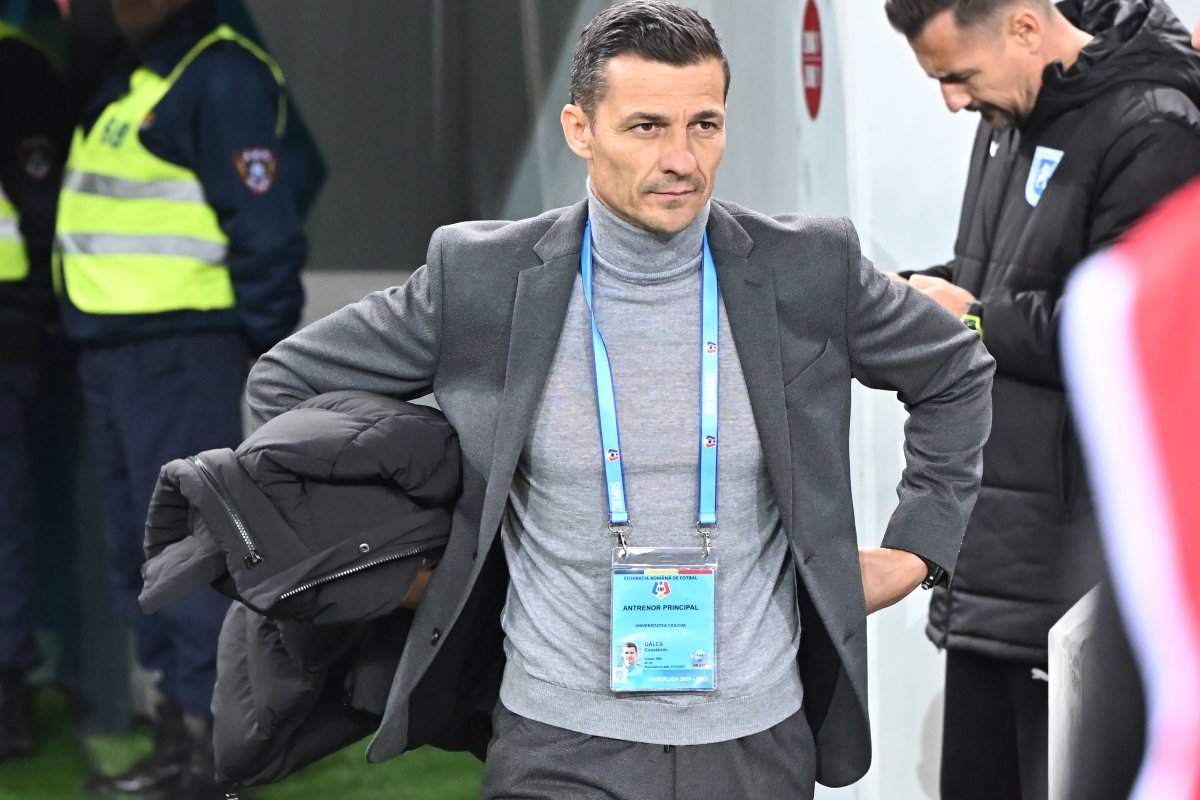 Costel Gâlcă, antrenorul Universității Craiova