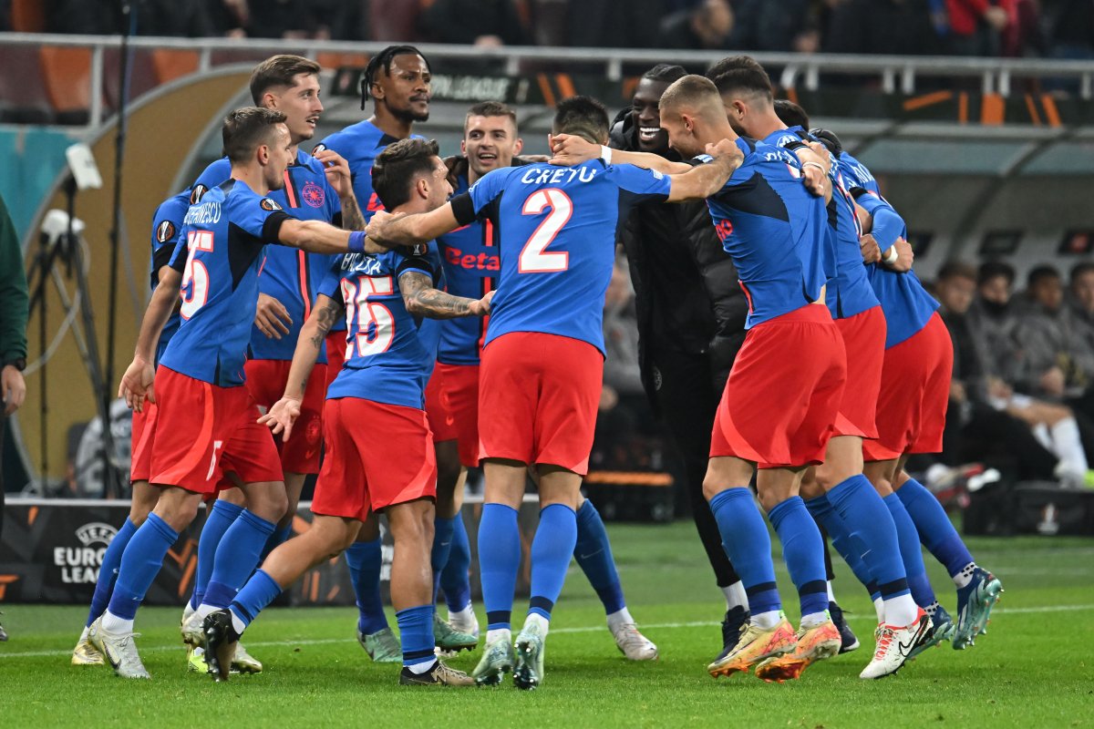 Florin Tănase și coechipierii săi au avut motive de bucurie la meciul cu Midtjylland