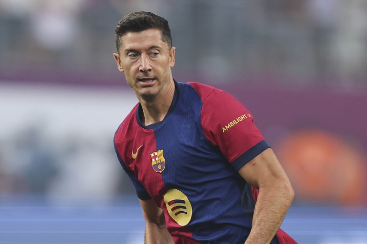 Robert Lewandowski în echipamentul Barcelonei