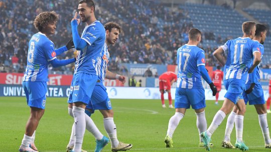 Universitatea Craiova - Hermannstadt 3-1. Primul succes pentru olteni după patru etape! Echipa lui Gâlcă a urcat pe locul 2