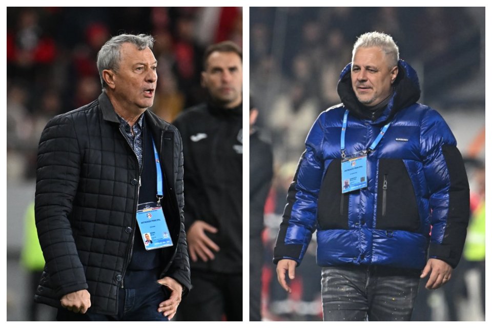 Mircea Rednic (stânga) și Marius Șumudică (dreapta) au fost colegi la Rapid