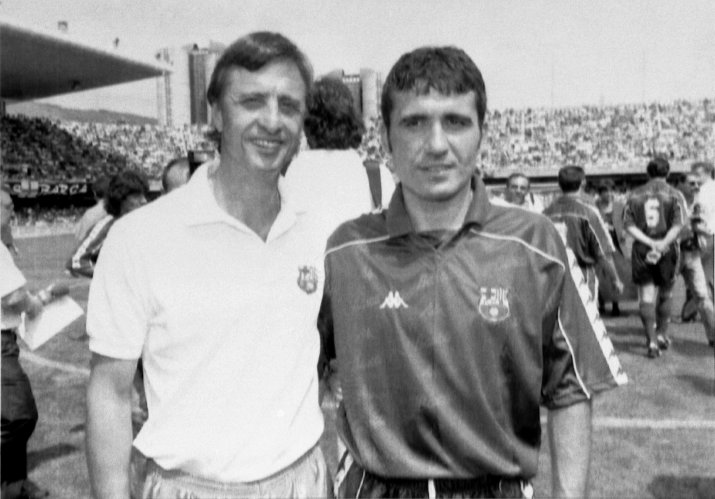 Johan Cruyff, alături de Gică Hagi