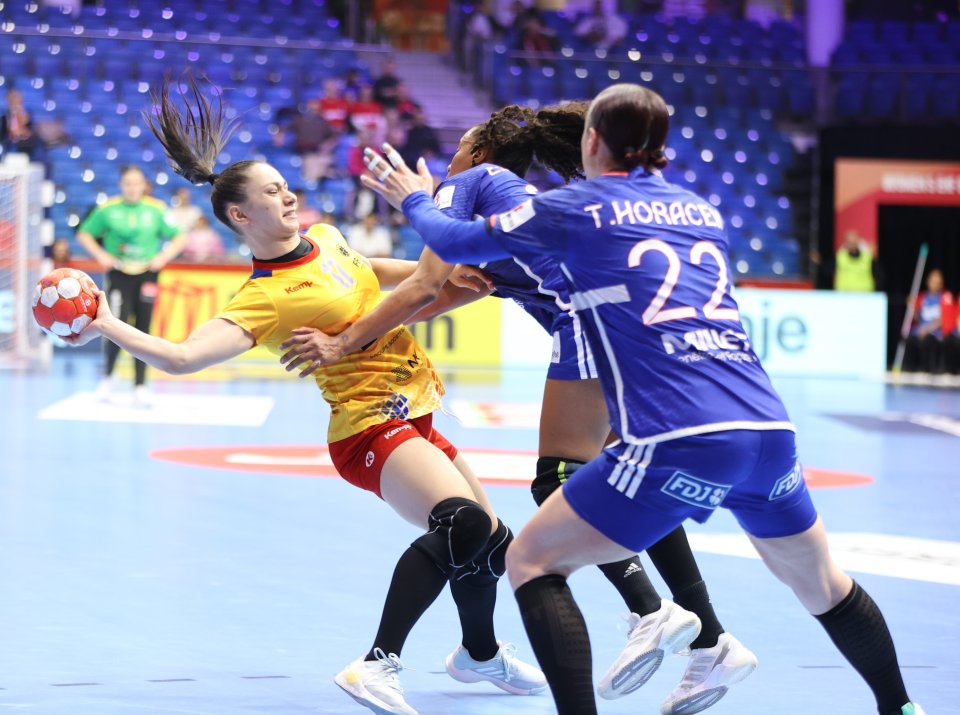 România - Franța, meci la handbal feminin, duel de la Campionatul European