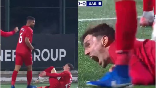 Imagini groaznice! Atacantul dorit de Gigi Becali a cauzat fără să vrea o accidentare ”horror”