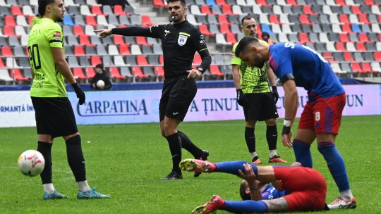 Greșeală clară de arbitraj împotriva Stelei, în fața Unirii Ungheni! Arbitrul a validat un gol marcat dintr-un offside evident