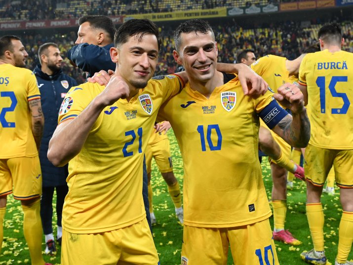 Moruțan, alături de Stanciu, în momentul fericit al calificării la Euro 2024